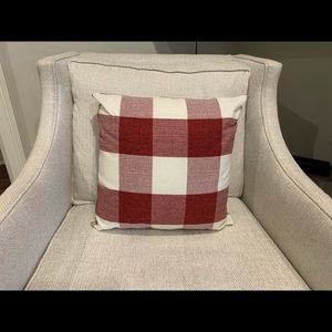 Red and White Christmas Pillow